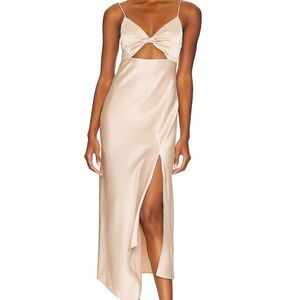 NWT ALICE + OLIVIA Harmony Asymmetrical Midi Dress - Size 0